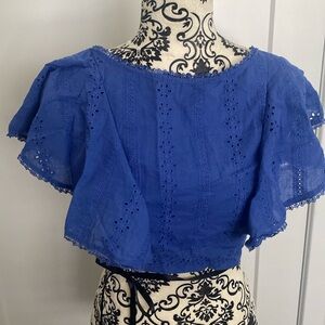 Eyelet open back top